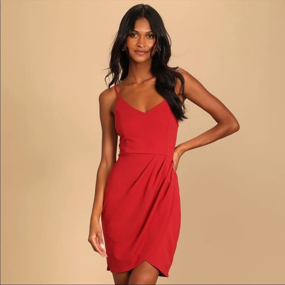 Lulus Forever Your Girl Rust Red Bodycon Dress